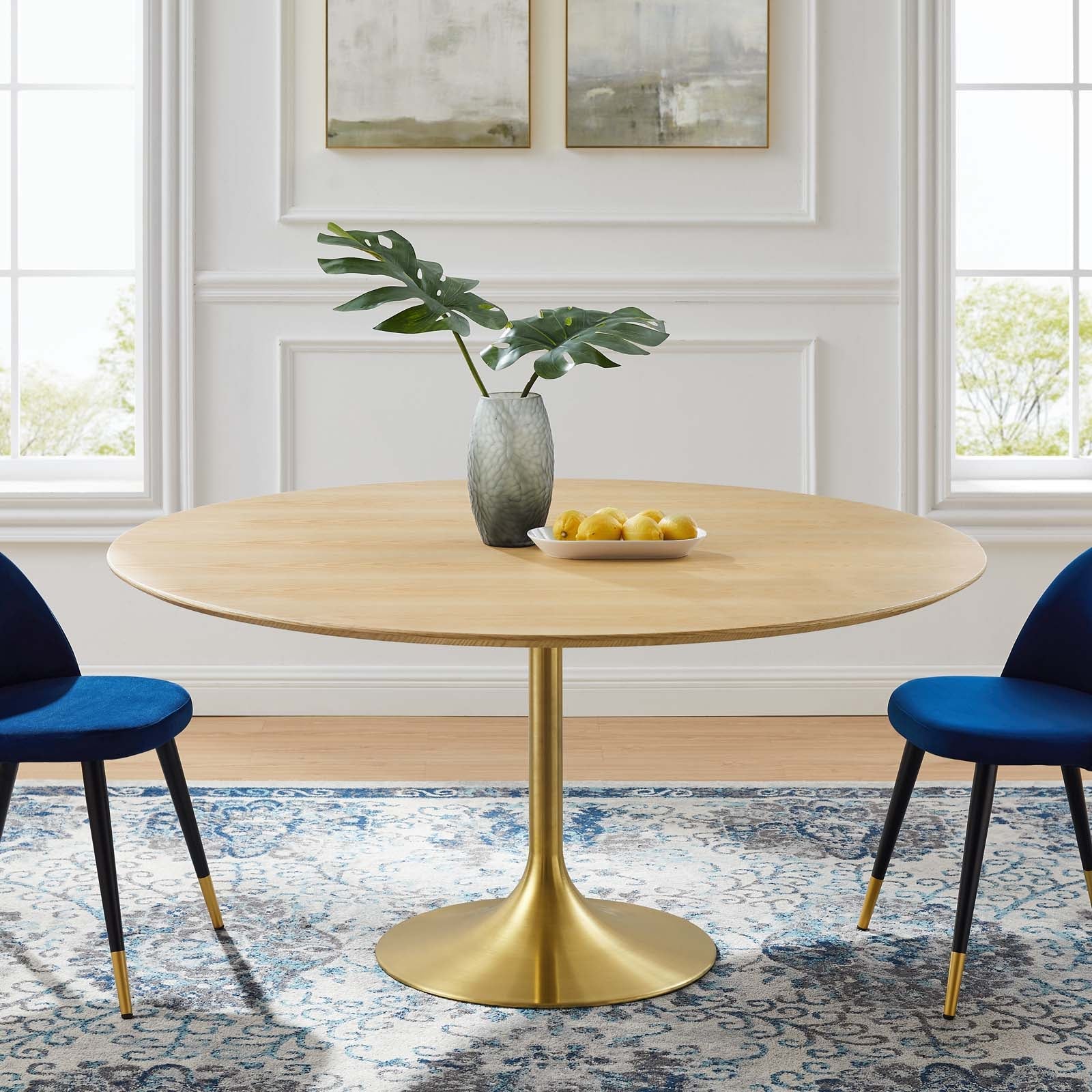 Lippa 60" Round Wood Dining Table by Modway
