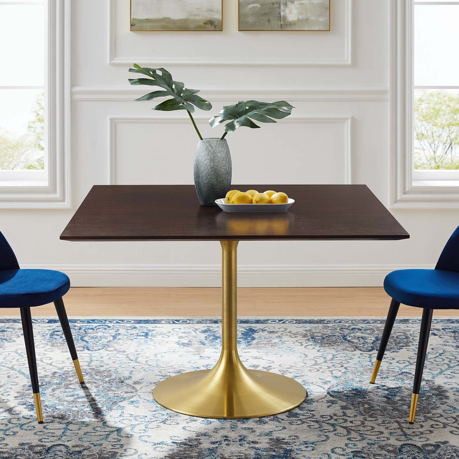 Lippa 47" Square Wood Dining Table by Modway