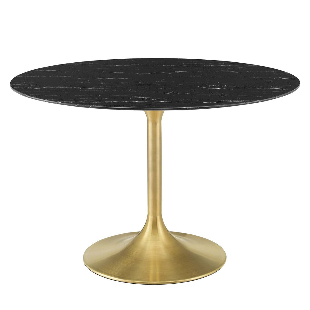 Lippa 48" Round Faux Marble Dining Table by Modway