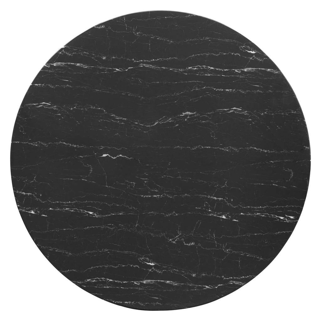 Lippa 48" Round Faux Marble Dining Table by Modway