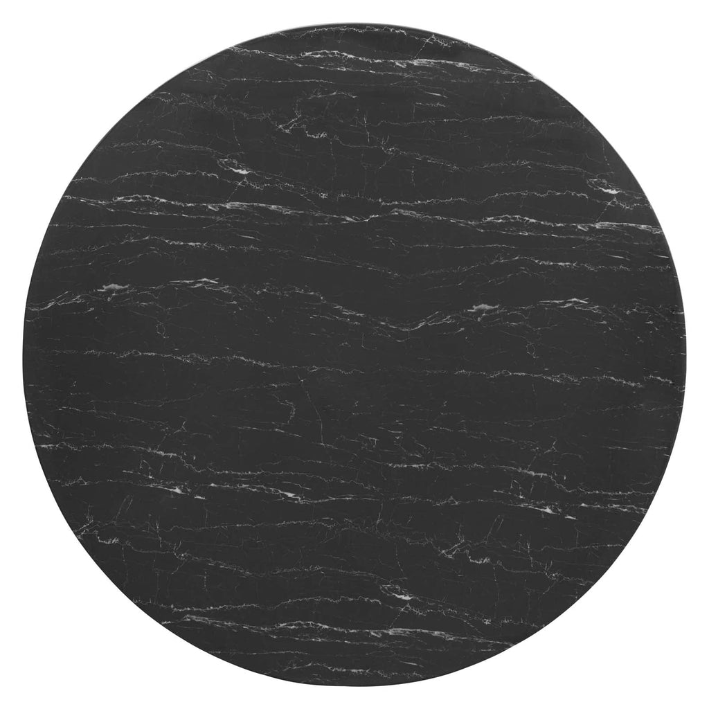 Lippa 54" Round Faux Marble Dining Table by Modway