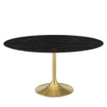 Lippa 60" Round Faux Marble Dining Table by Modway