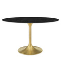 Lippa 54" Oval Faux Marble Dining Table by Modway