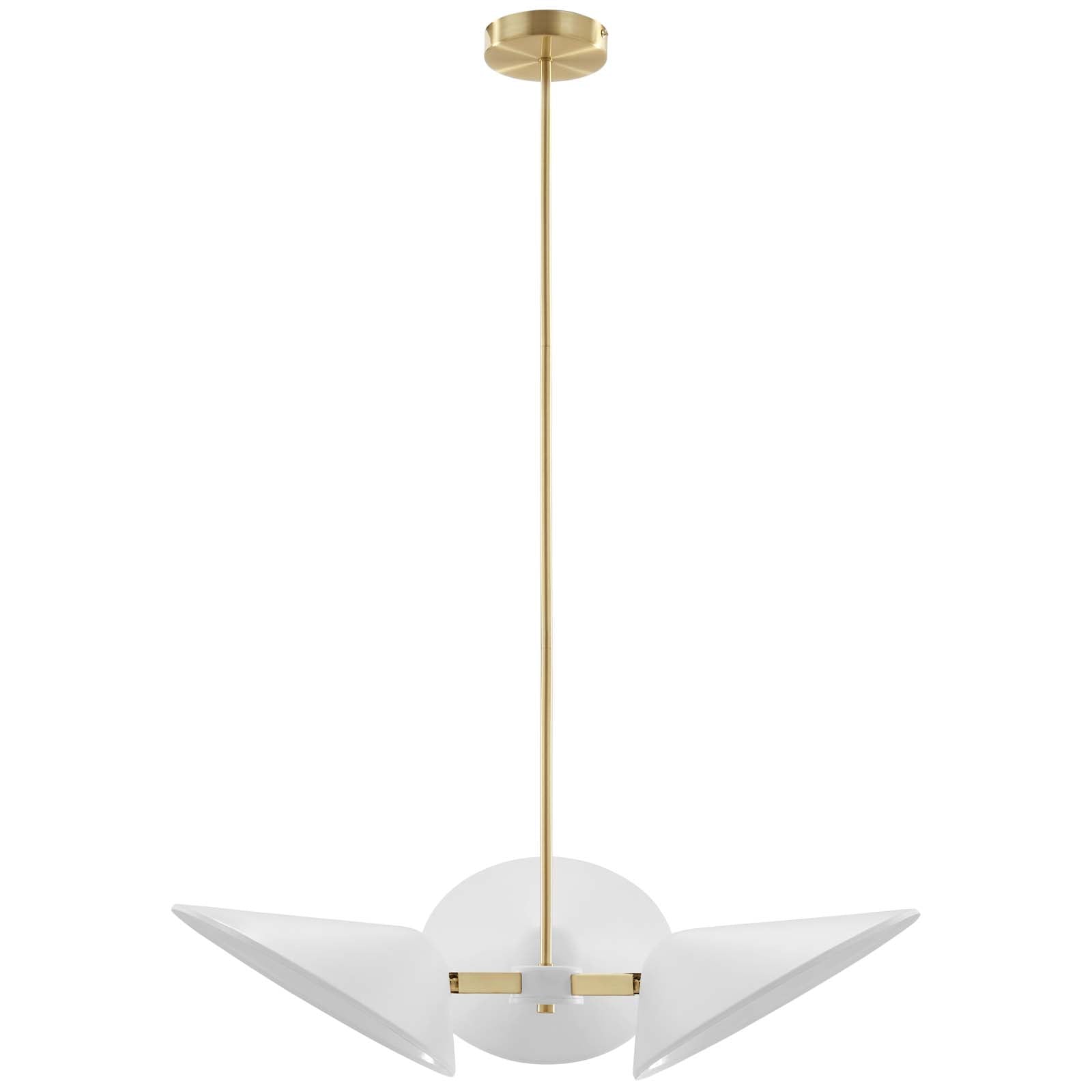 Journey 3-Light 3" Arm Pendant by Modway