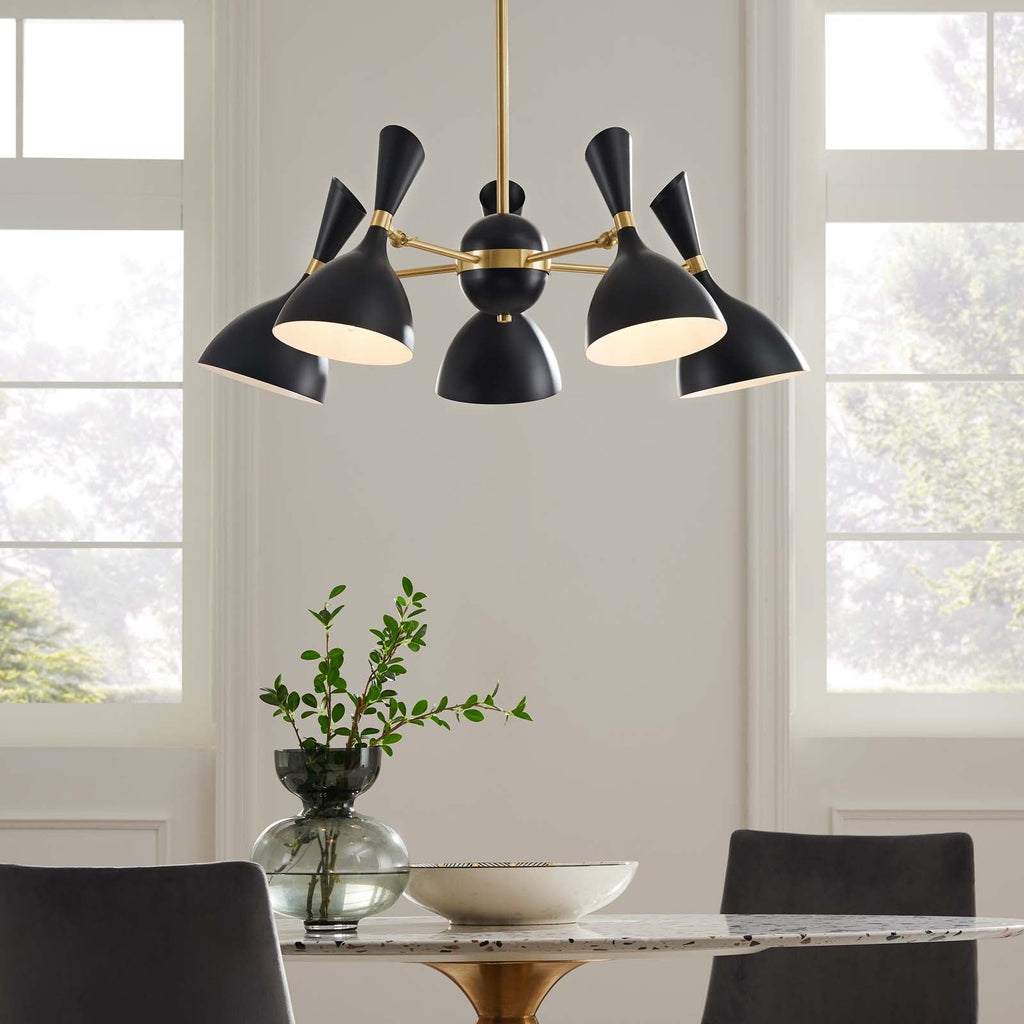 Declare 5-Light 6" Arm Pendant by Modway
