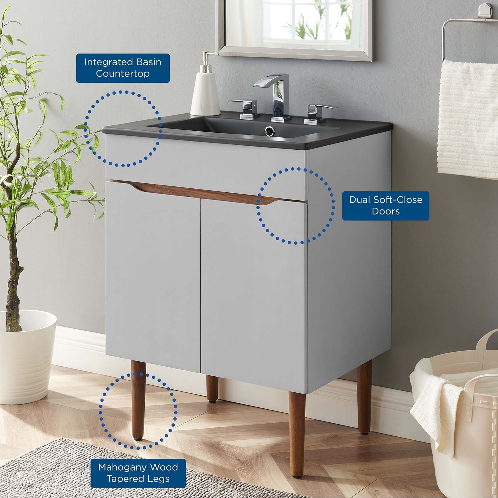 Harvest 24" Bathroom Vanity by Modway