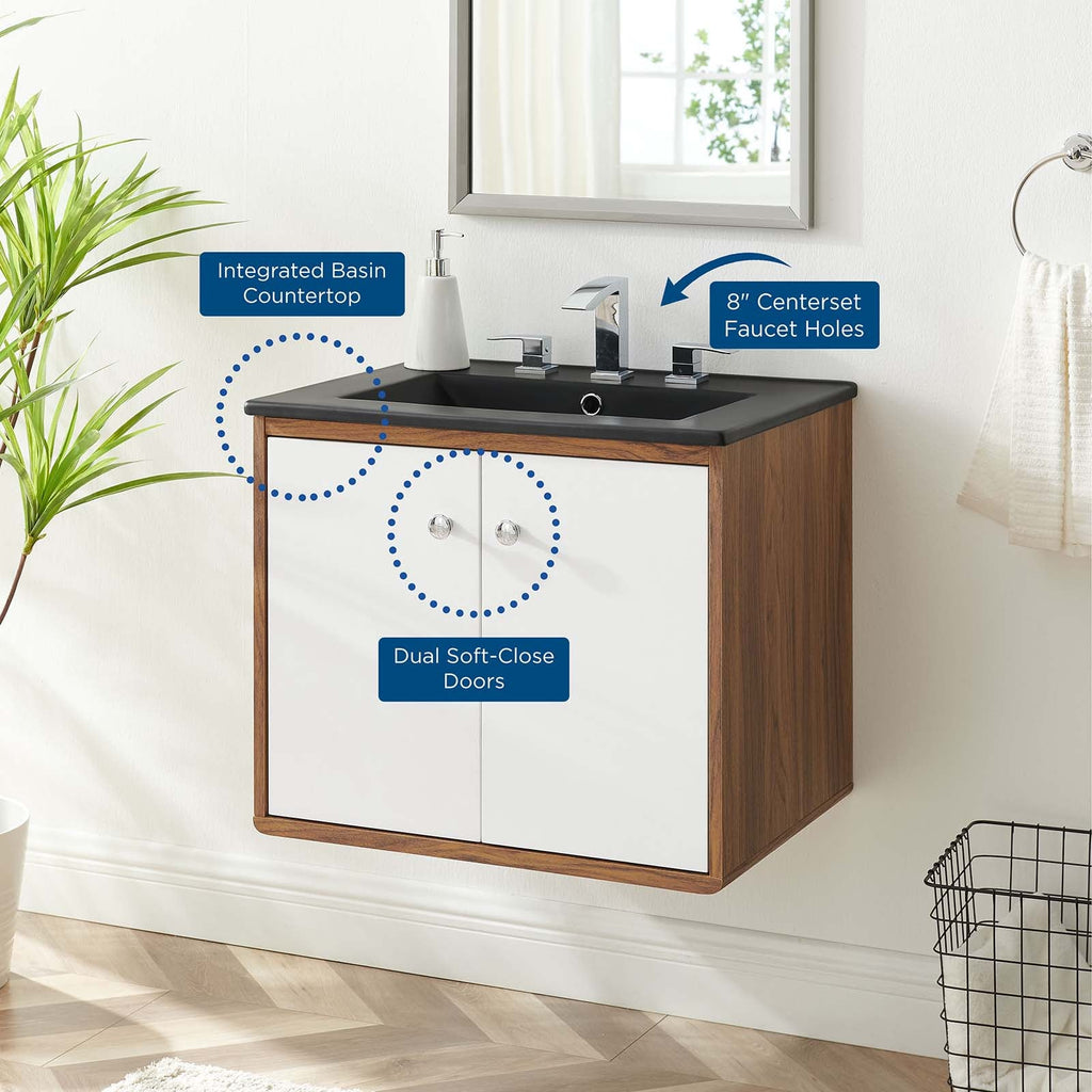 Transmit 24" Wall-Mount Bathroom Vanity by Modway