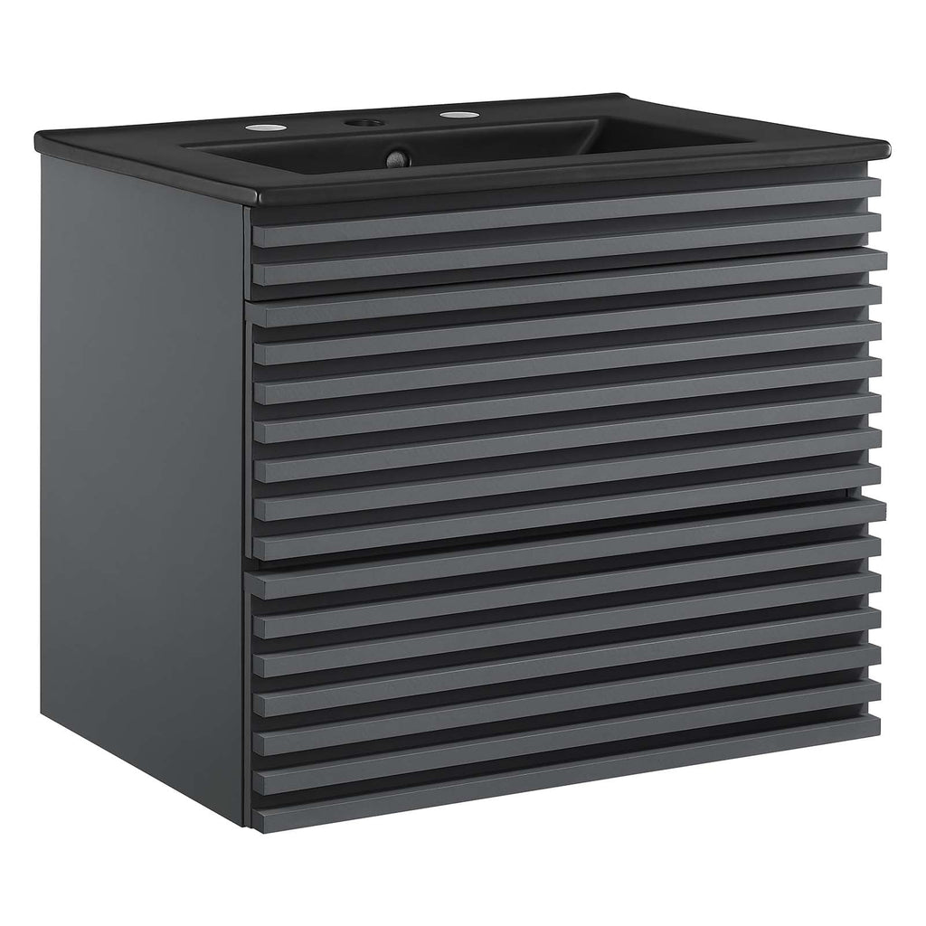 Render 24" Wall-Mount Bathroom Vanity by Modway