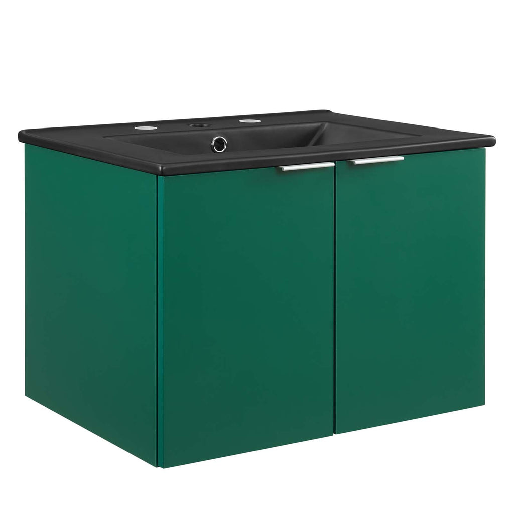 Maybelle 24" Wall-Mount Bathroom Vanity by Modway