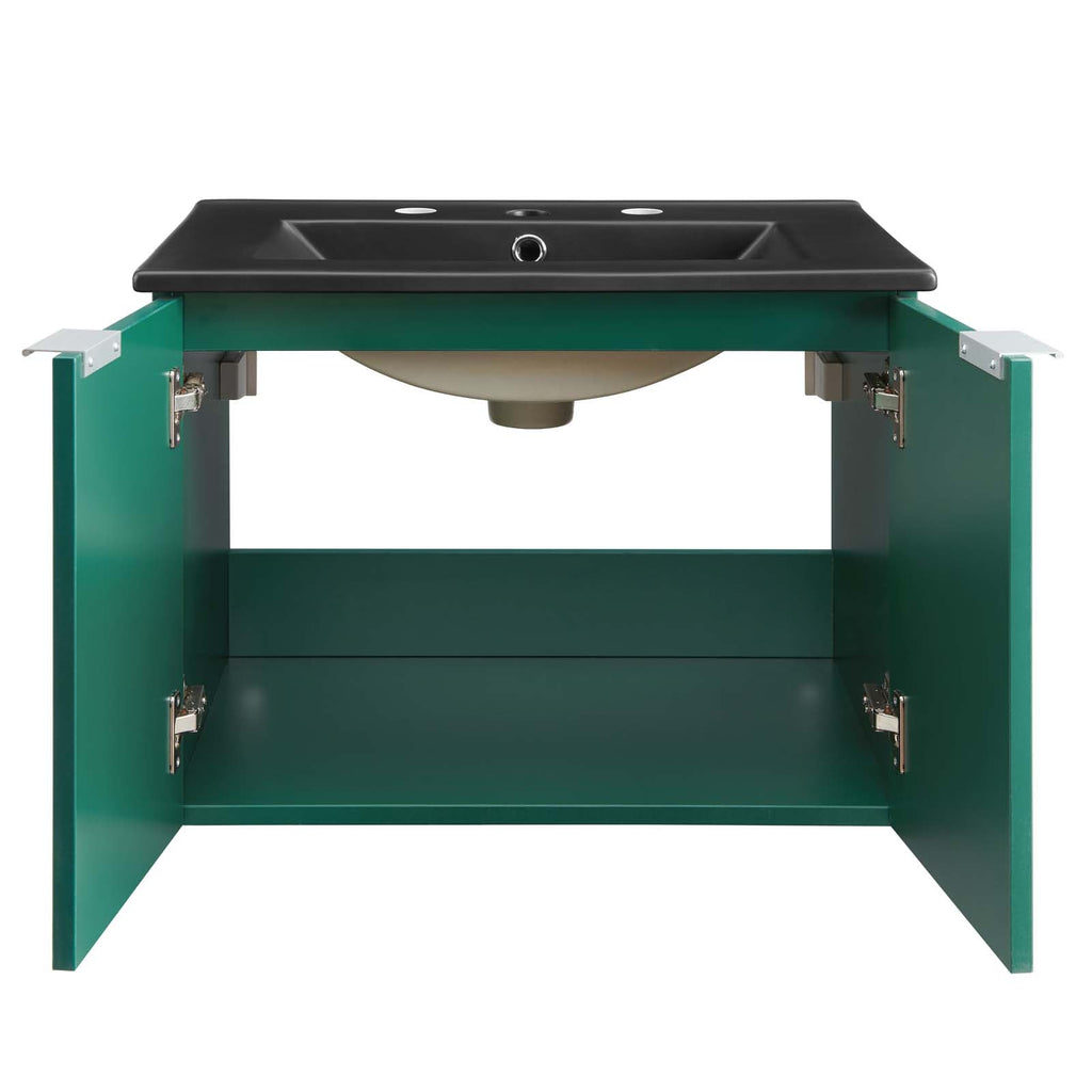 Maybelle 24" Wall-Mount Bathroom Vanity by Modway