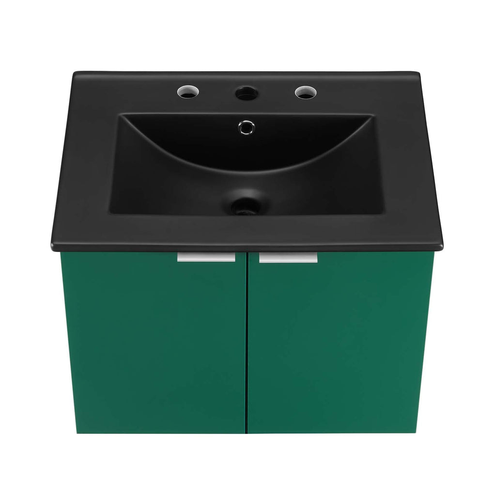 Maybelle 24" Wall-Mount Bathroom Vanity by Modway