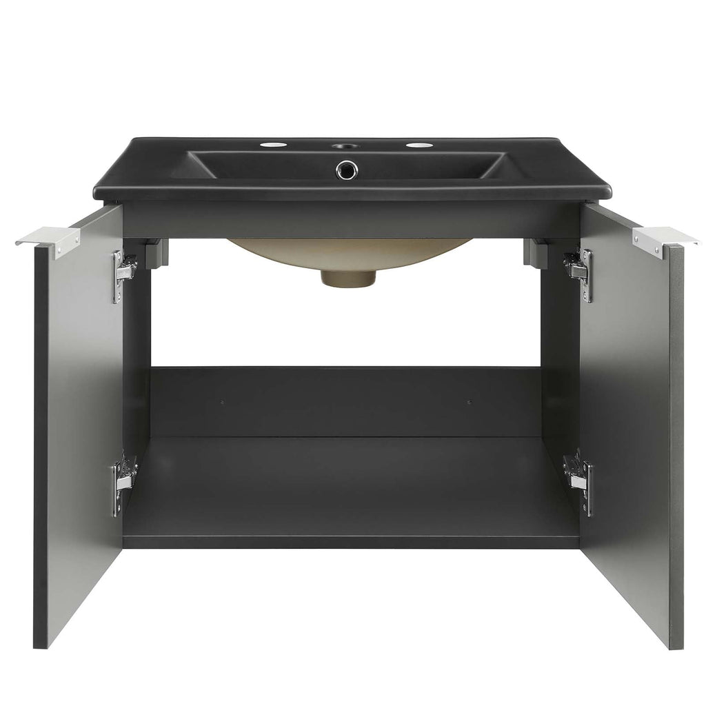 Maybelle 24" Wall-Mount Bathroom Vanity by Modway