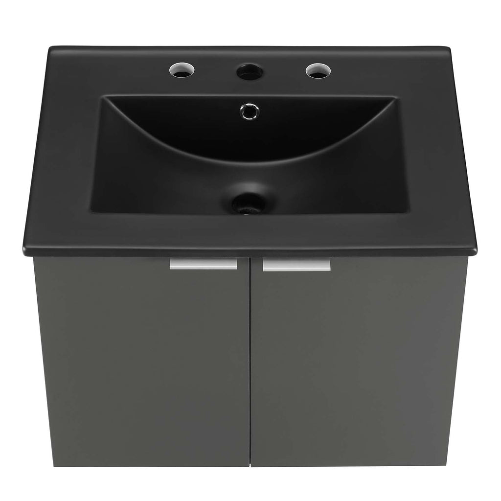 Maybelle 24" Wall-Mount Bathroom Vanity by Modway
