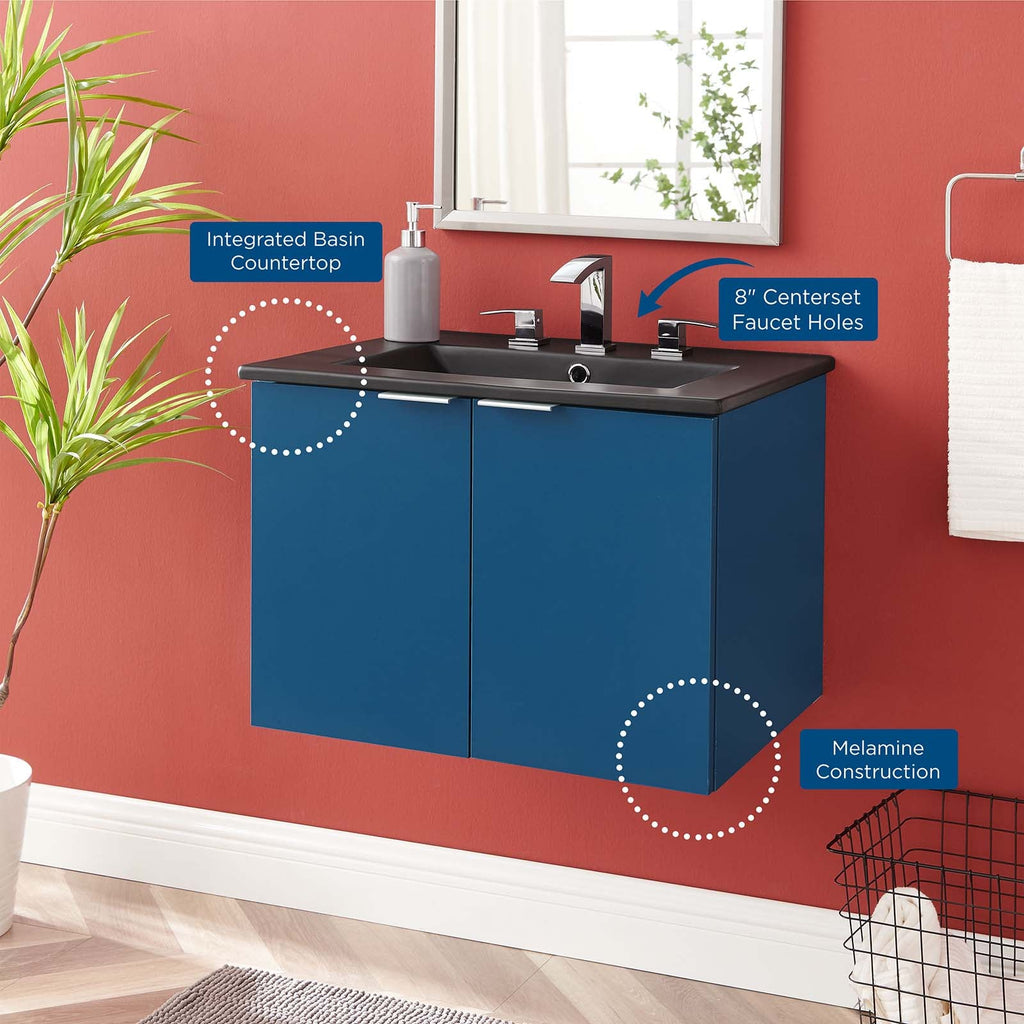 Maybelle 24" Wall-Mount Bathroom Vanity by Modway