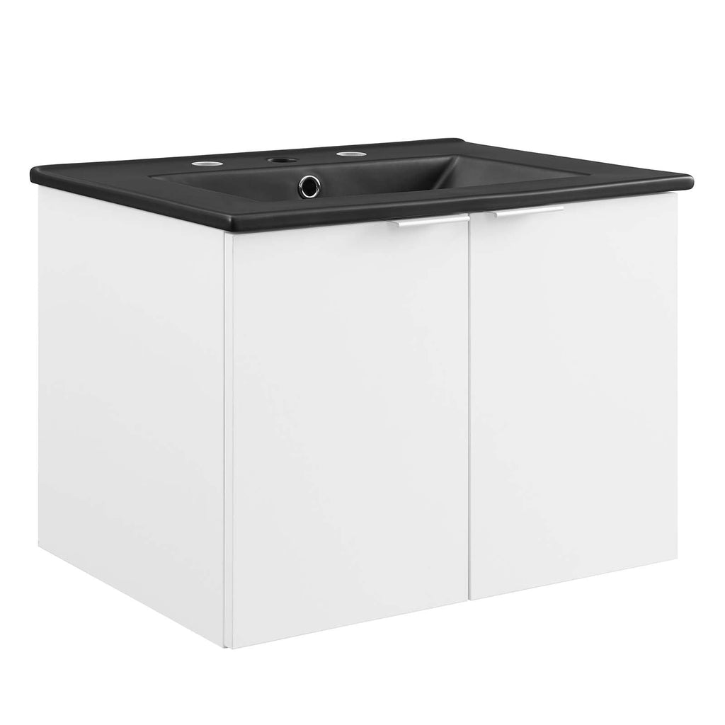 Maybelle 24" Wall-Mount Bathroom Vanity by Modway