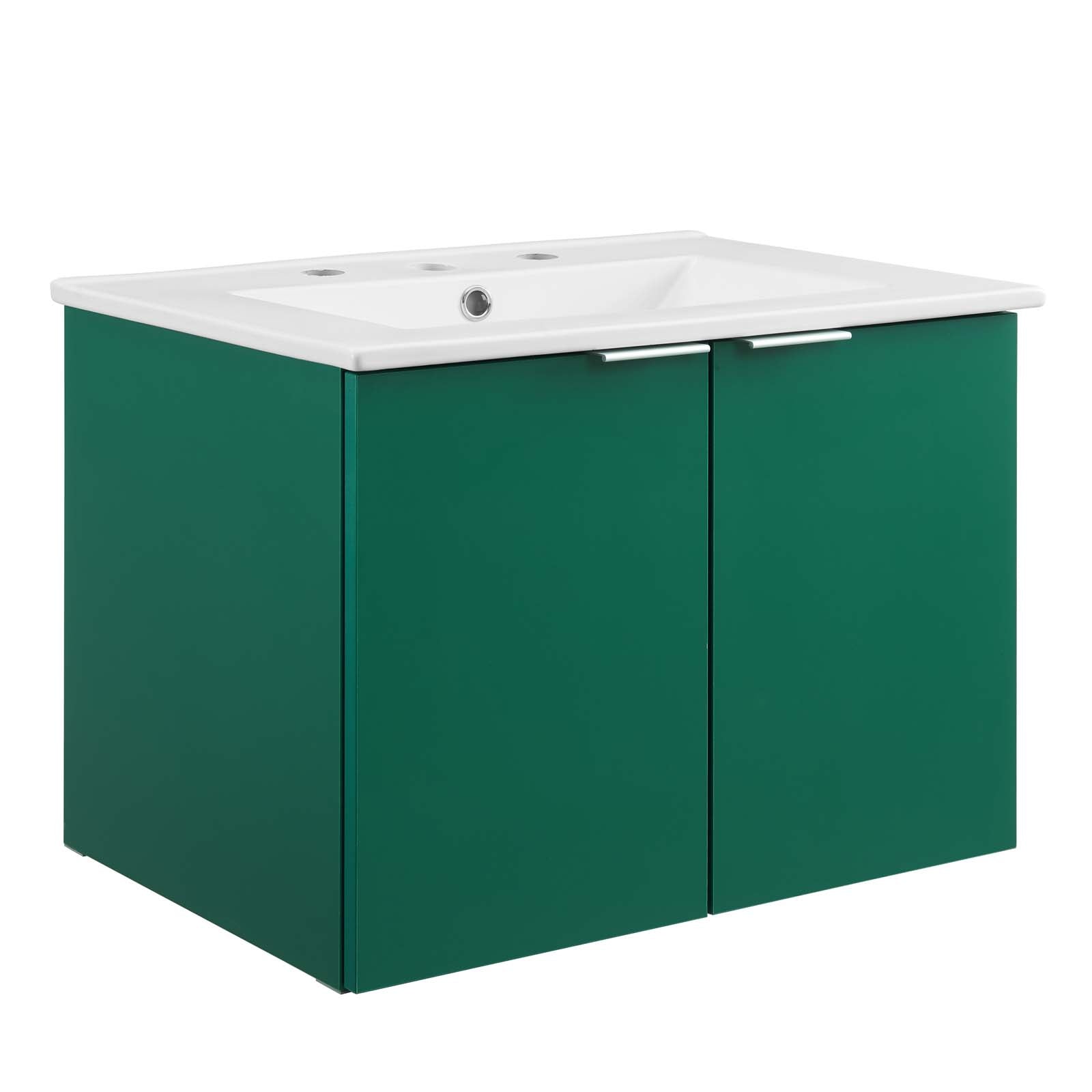 Maybelle 24" Wall-Mount Bathroom Vanity by Modway