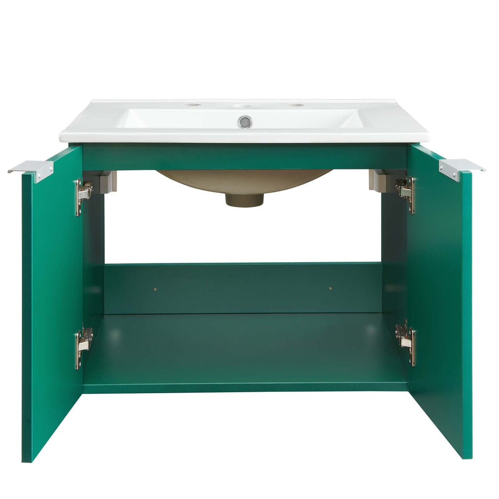 Maybelle 24" Wall-Mount Bathroom Vanity by Modway