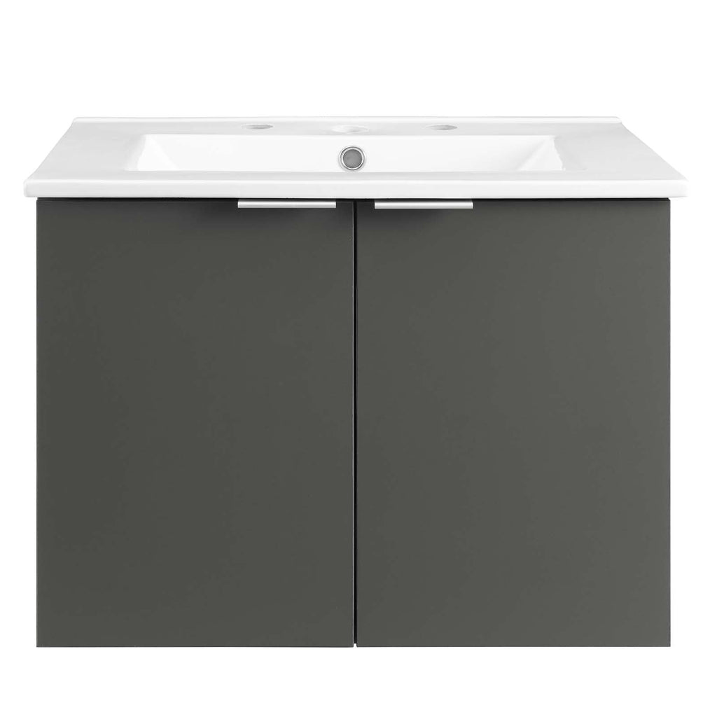 Maybelle 24" Wall-Mount Bathroom Vanity by Modway