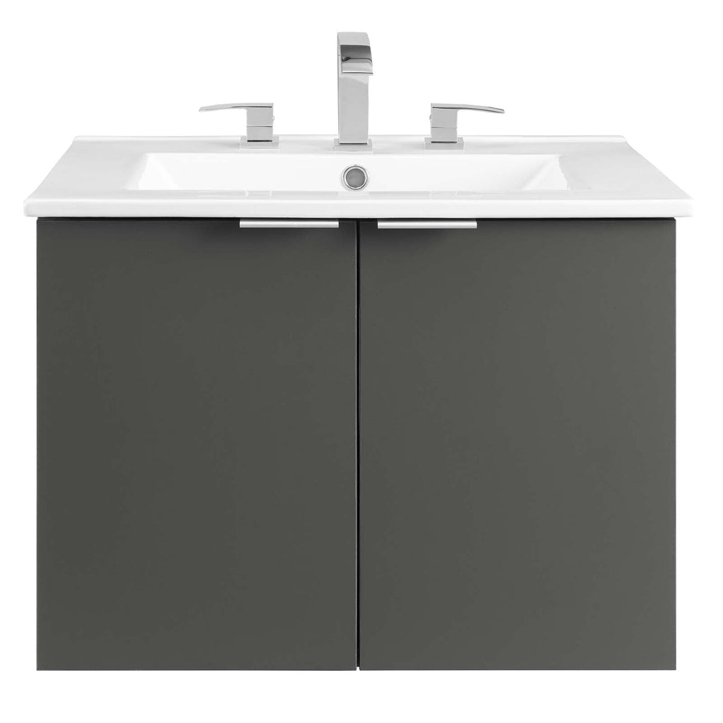 Maybelle 24" Wall-Mount Bathroom Vanity by Modway