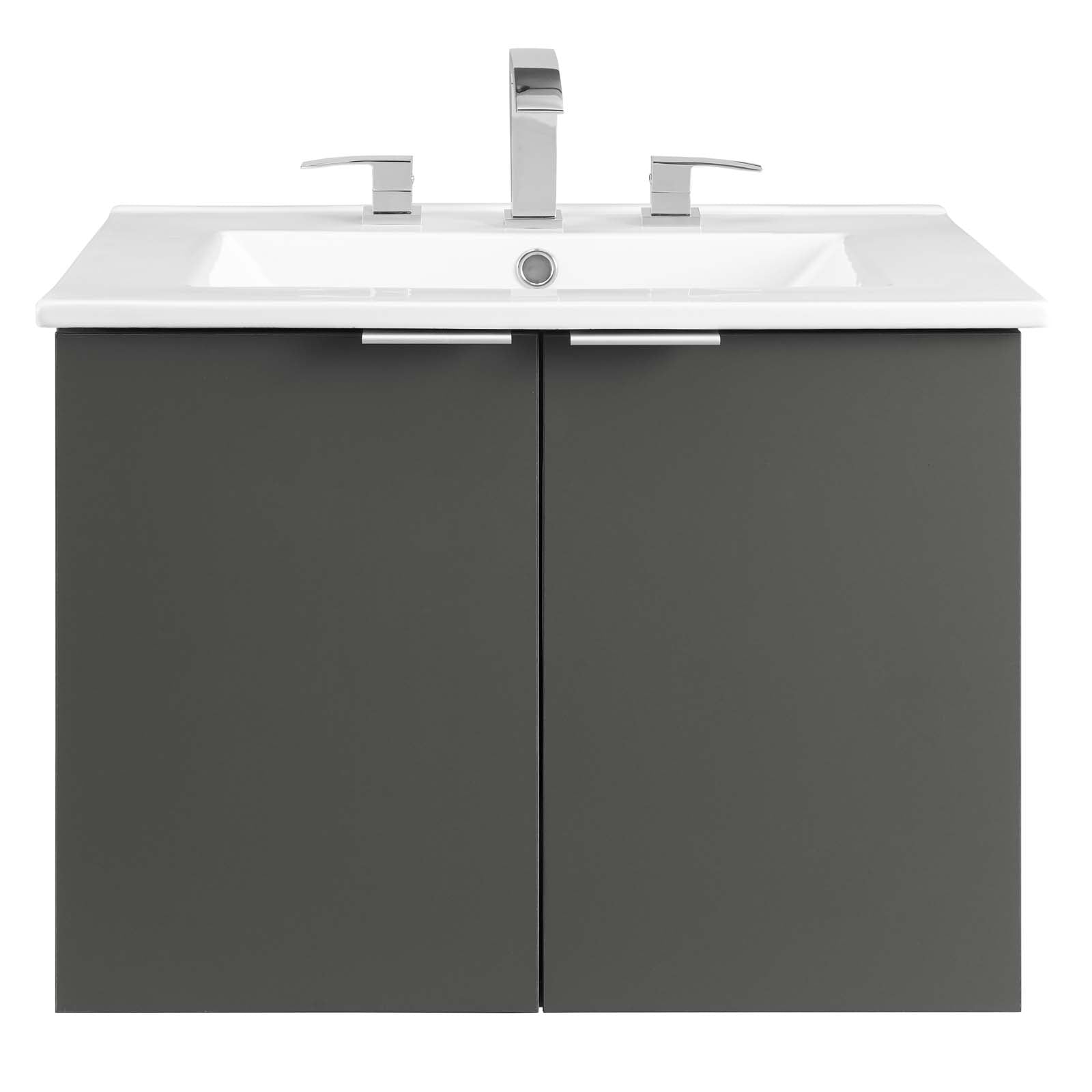 Maybelle 24" Wall-Mount Bathroom Vanity by Modway
