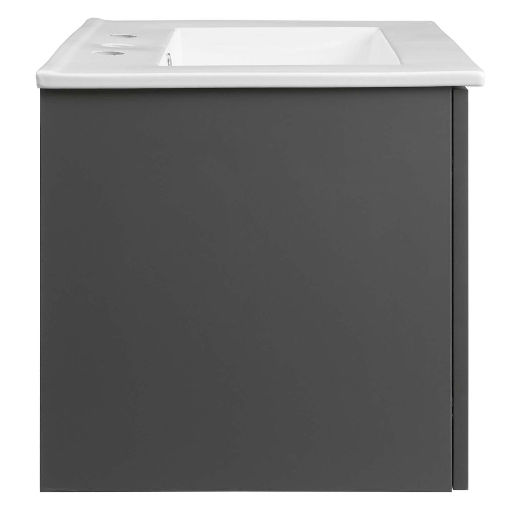 Maybelle 24" Wall-Mount Bathroom Vanity by Modway