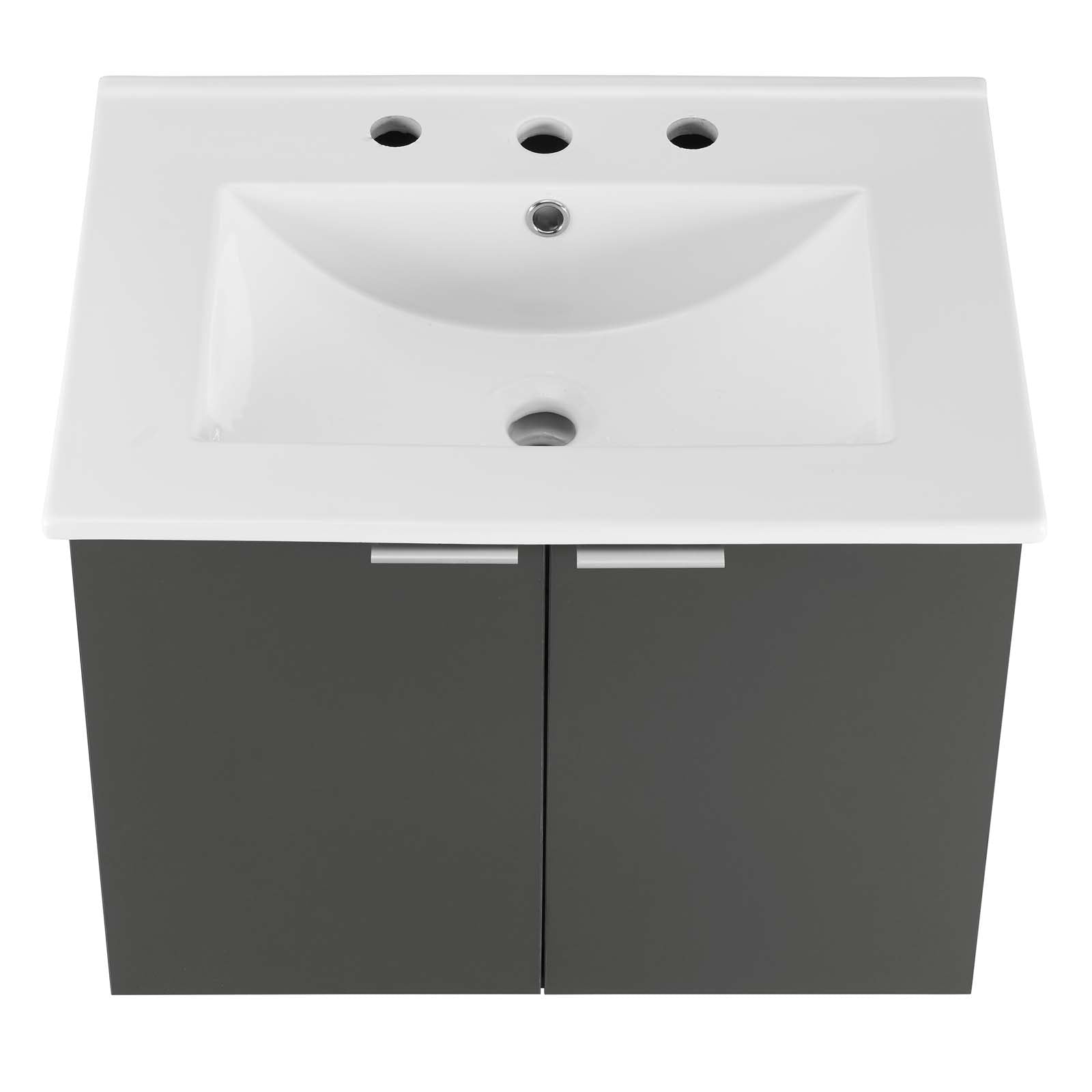 Maybelle 24" Wall-Mount Bathroom Vanity by Modway