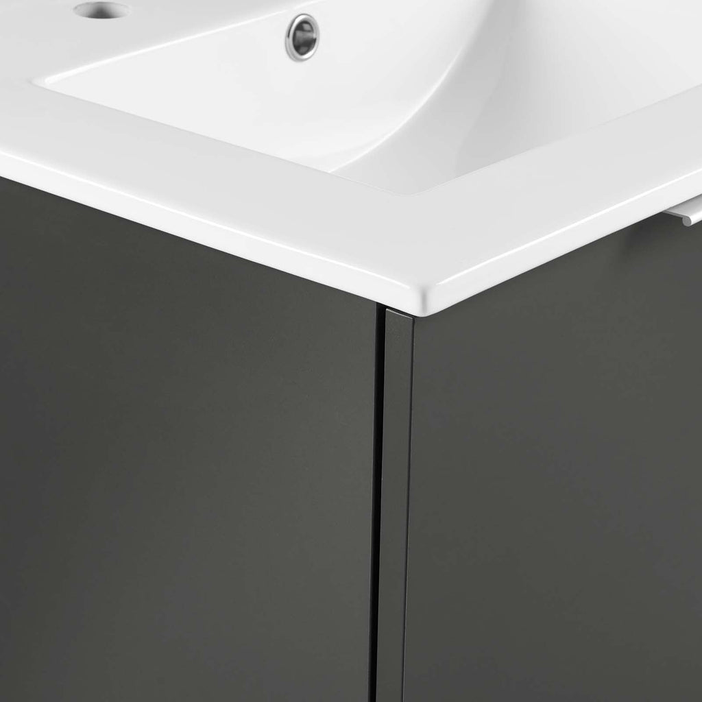 Maybelle 24" Wall-Mount Bathroom Vanity by Modway