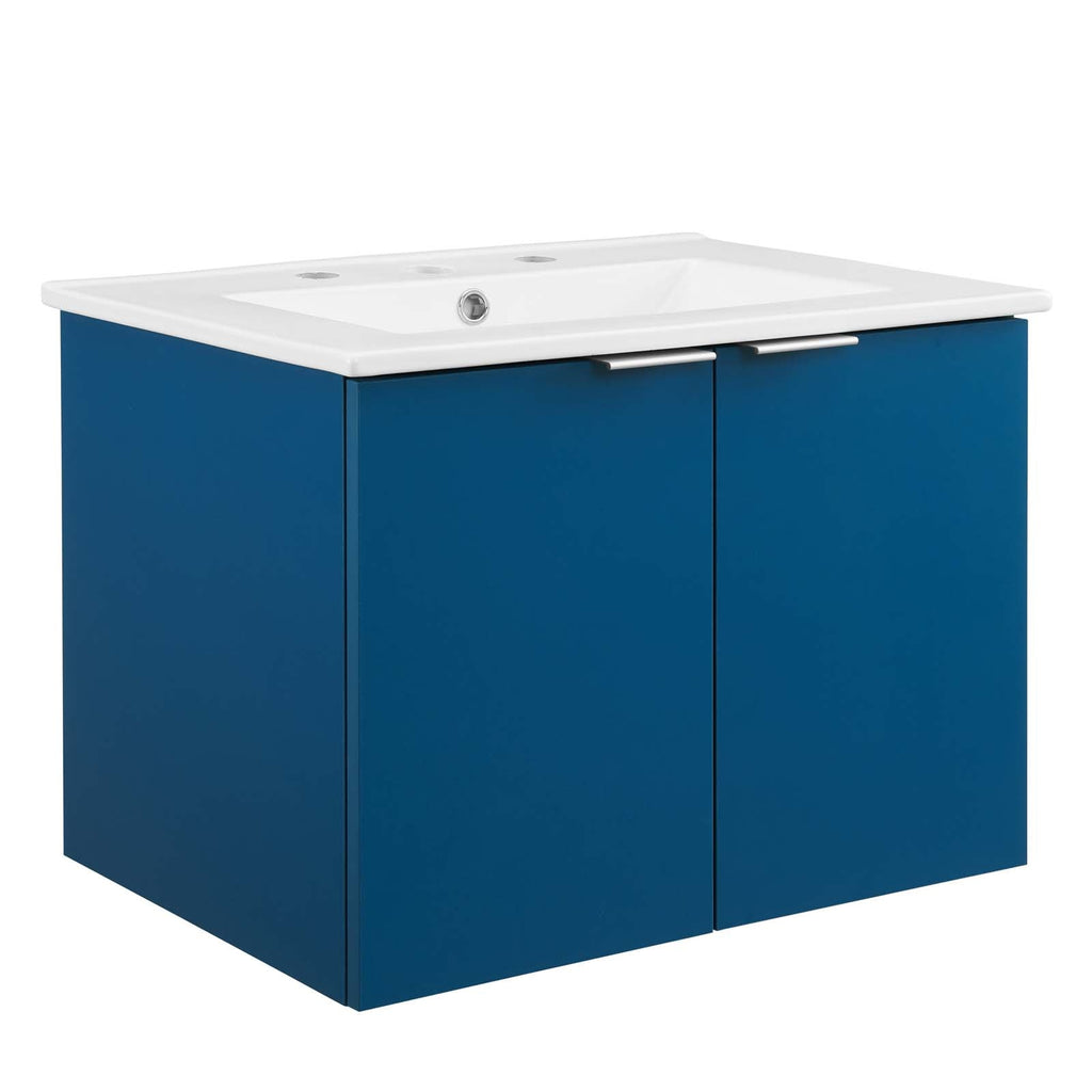 Maybelle 24" Wall-Mount Bathroom Vanity by Modway