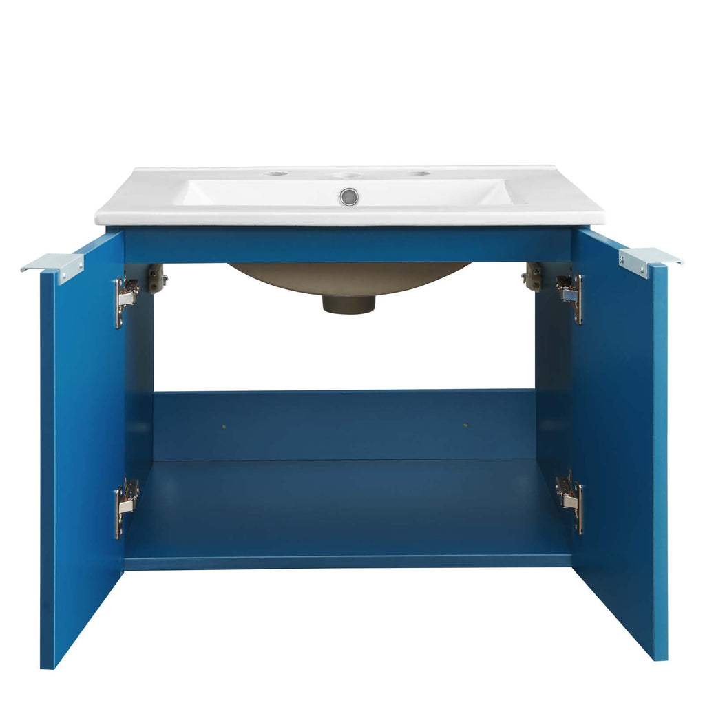 Maybelle 24" Wall-Mount Bathroom Vanity by Modway
