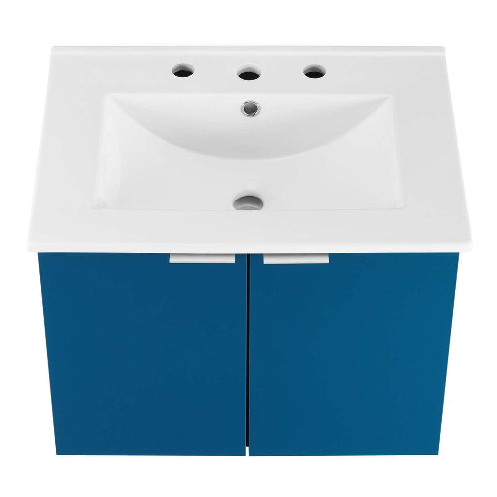 Maybelle 24" Wall-Mount Bathroom Vanity by Modway