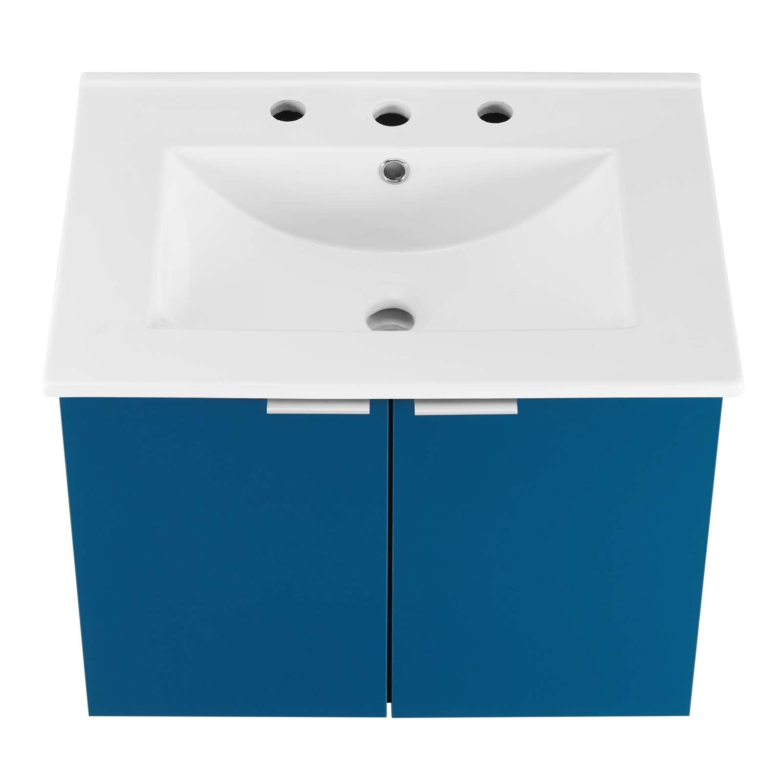 Maybelle 24" Wall-Mount Bathroom Vanity by Modway