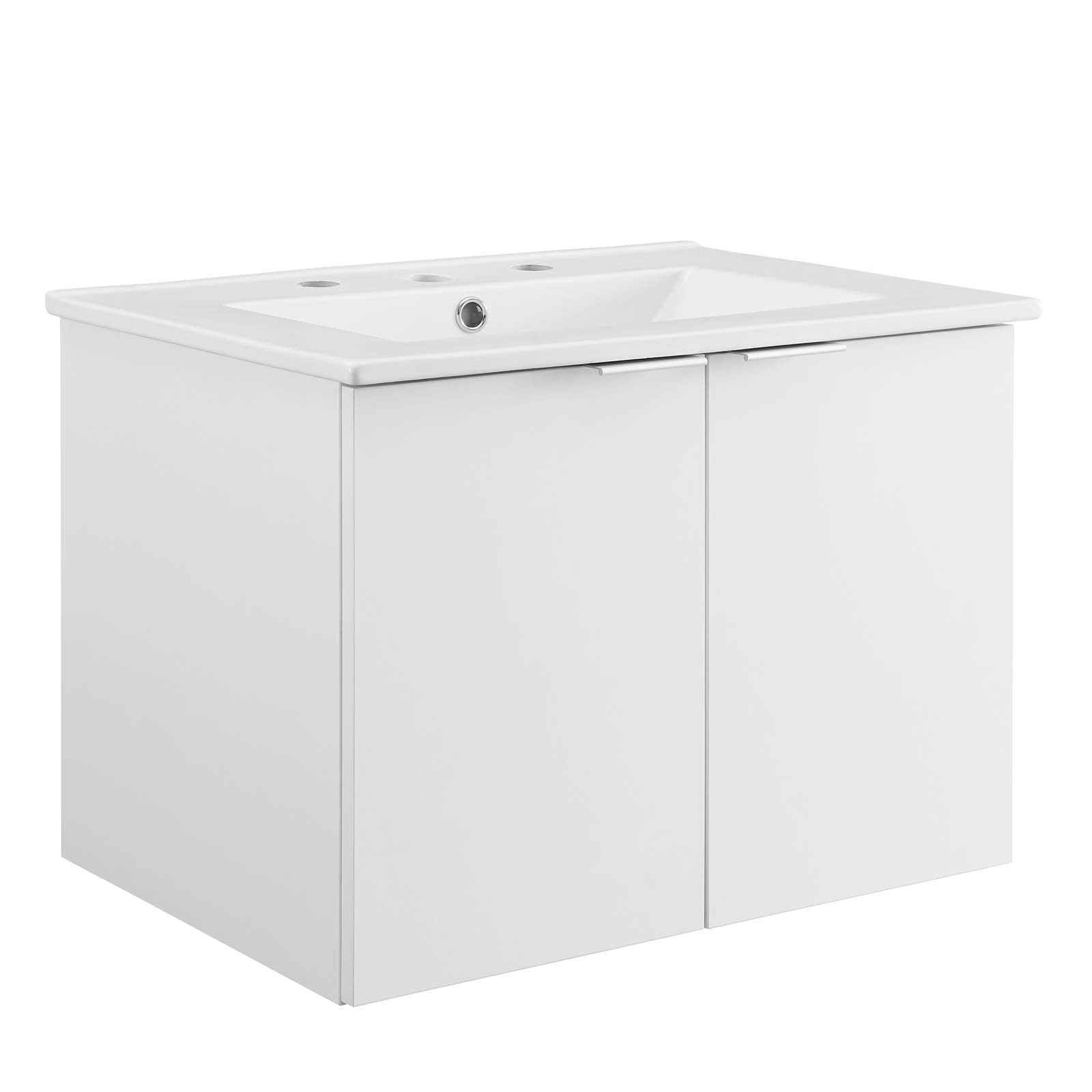 Maybelle 24" Wall-Mount Bathroom Vanity by Modway