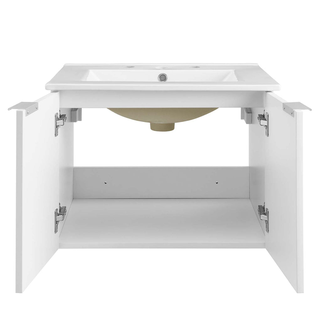 Maybelle 24" Wall-Mount Bathroom Vanity by Modway