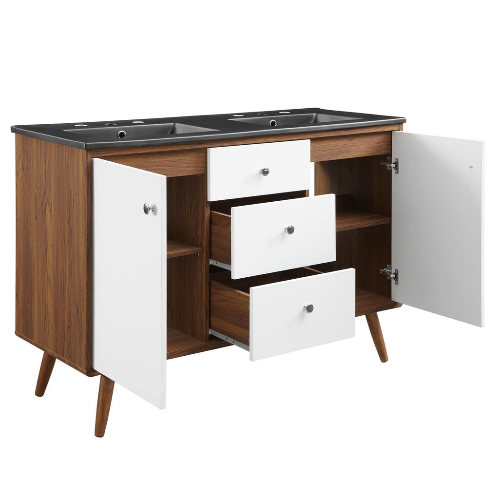 Transmit 48" Double Sink Bathroom Vanity by Modway