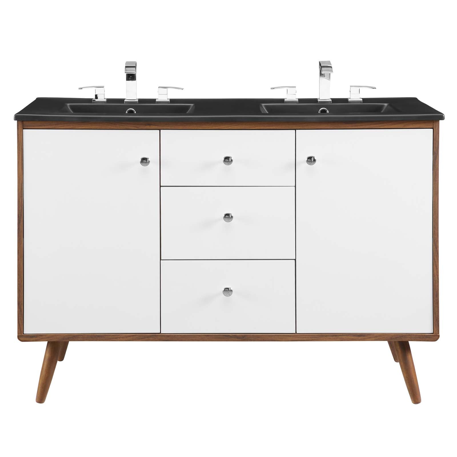 Transmit 48" Double Sink Bathroom Vanity by Modway