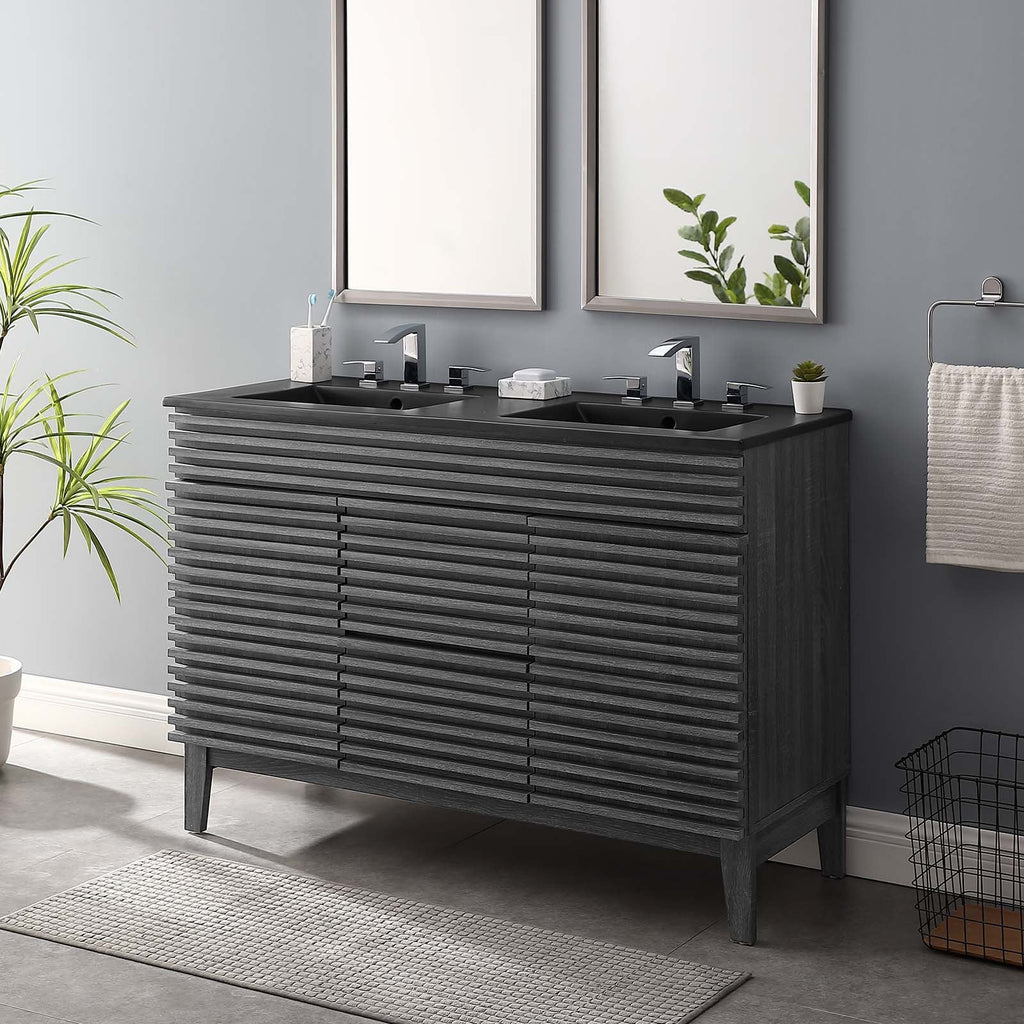 Render 48" Double Sink Bathroom Vanity by Modway