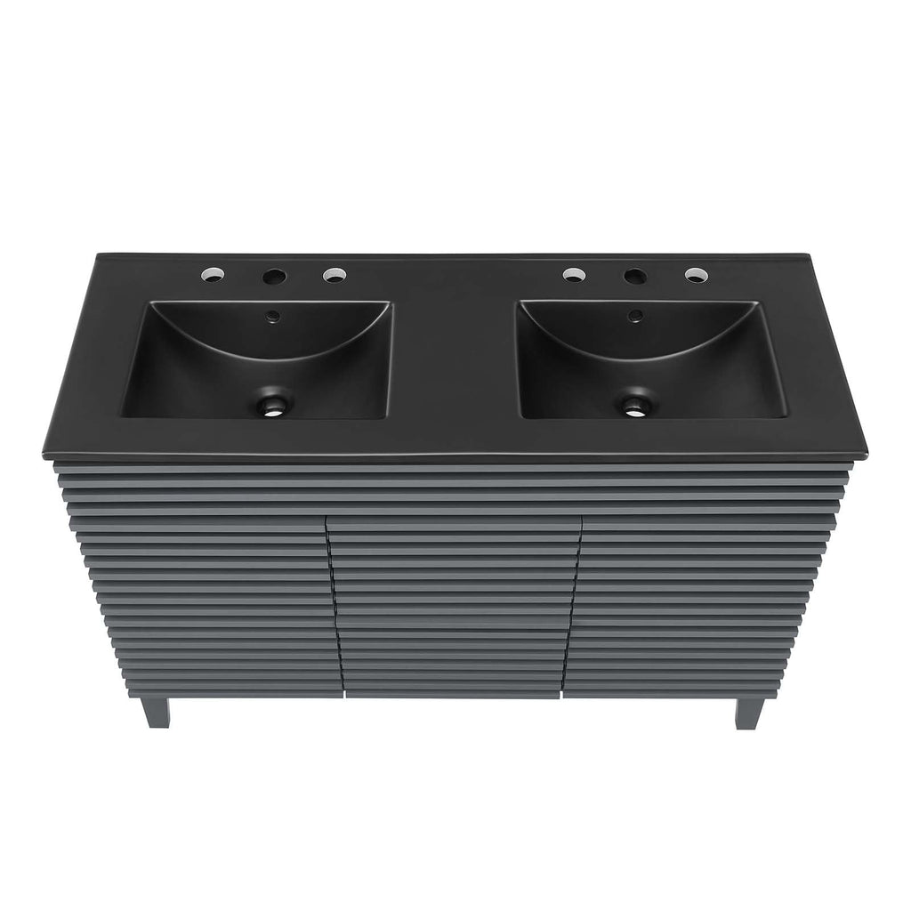 Render 48" Double Sink Bathroom Vanity by Modway