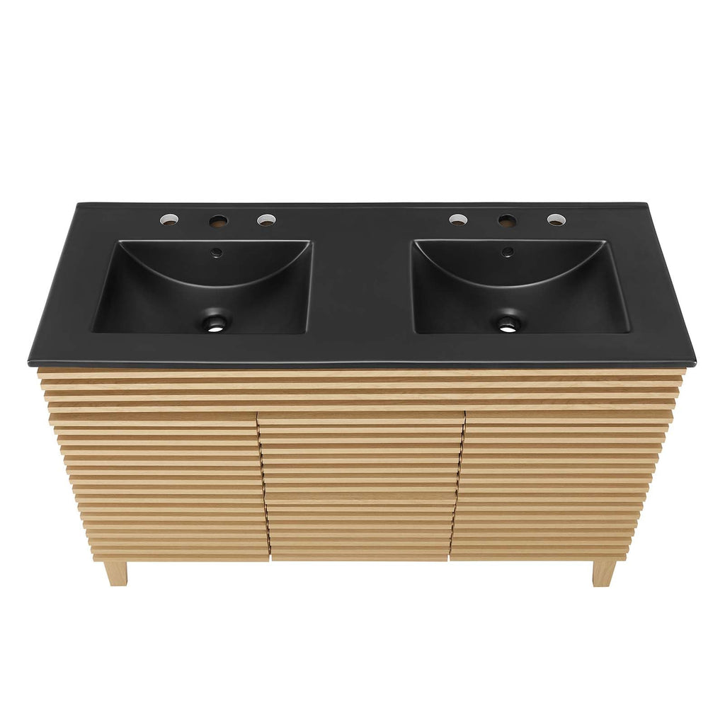 Render 48" Double Sink Bathroom Vanity by Modway