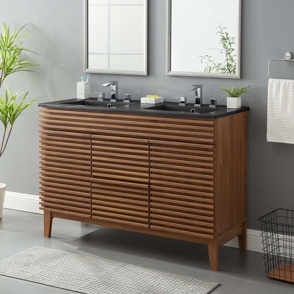 Render 48" Double Sink Bathroom Vanity by Modway