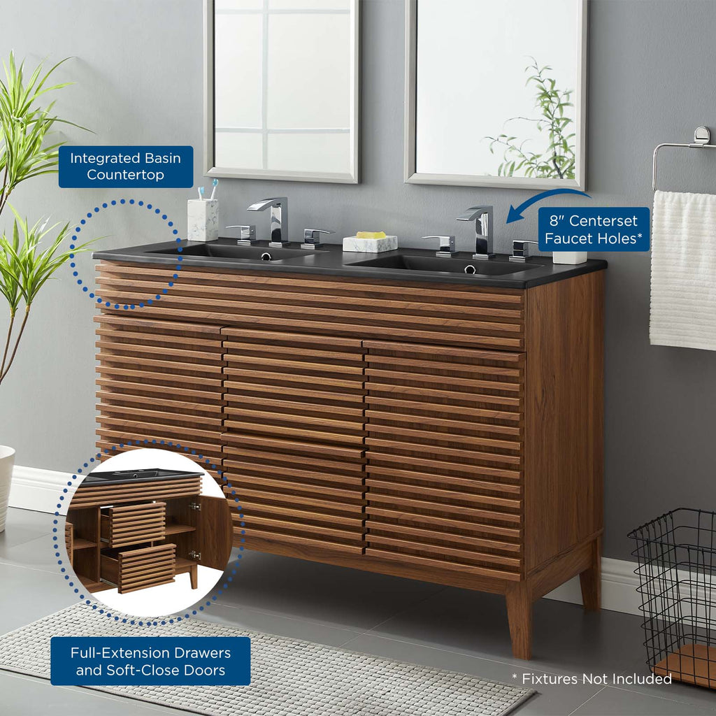 Render 48" Double Sink Bathroom Vanity by Modway