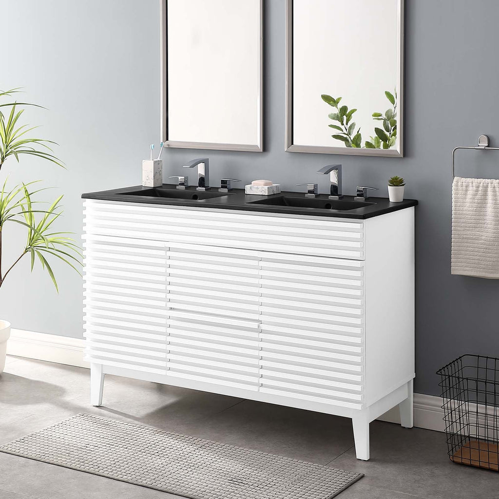 Render 48" Double Sink Bathroom Vanity by Modway