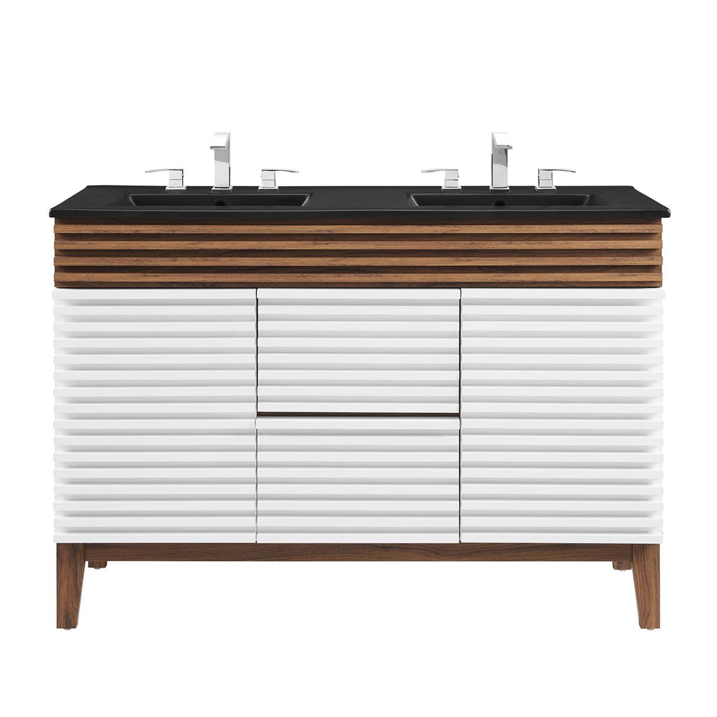 Render 48" Double Sink Bathroom Vanity by Modway