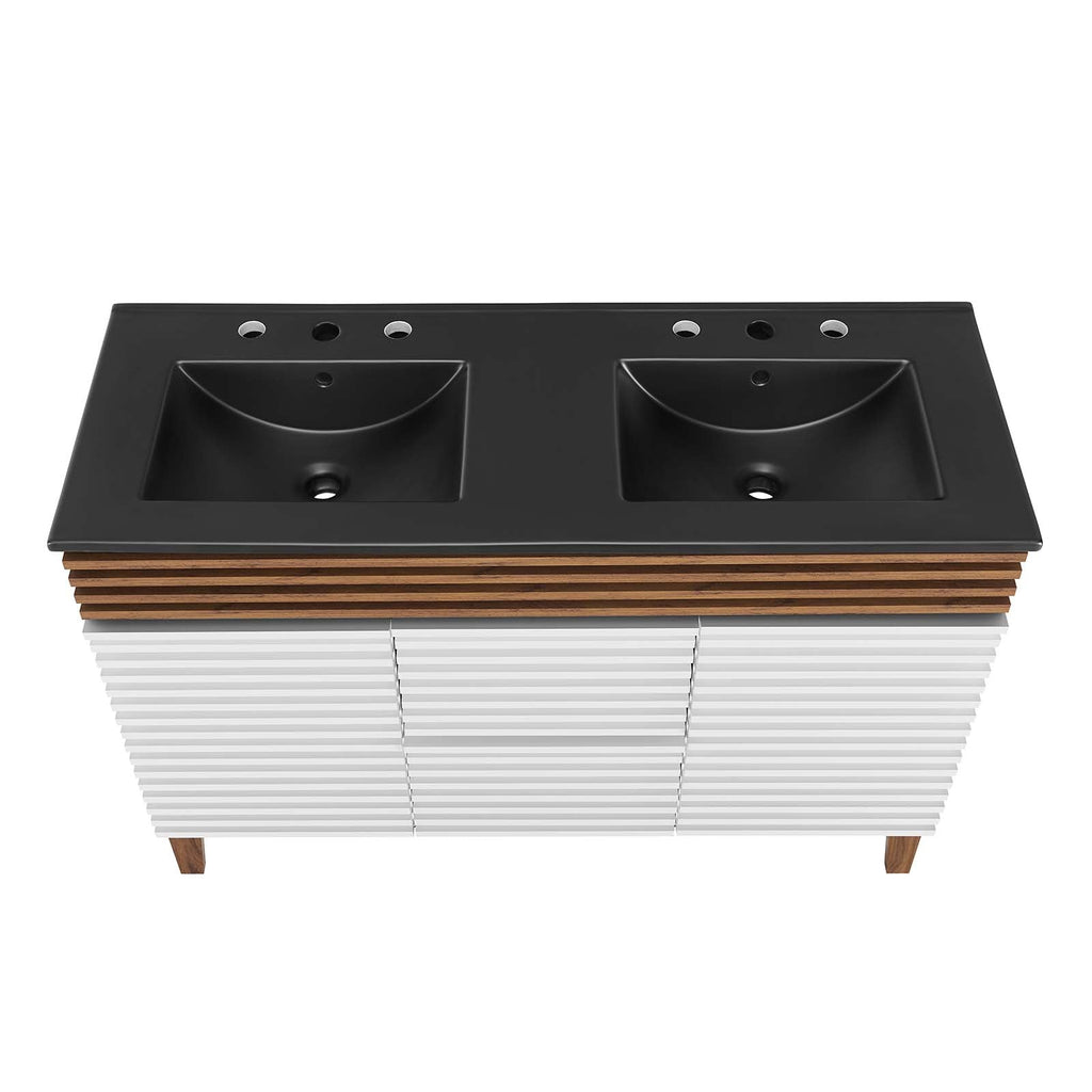 Render 48" Double Sink Bathroom Vanity by Modway