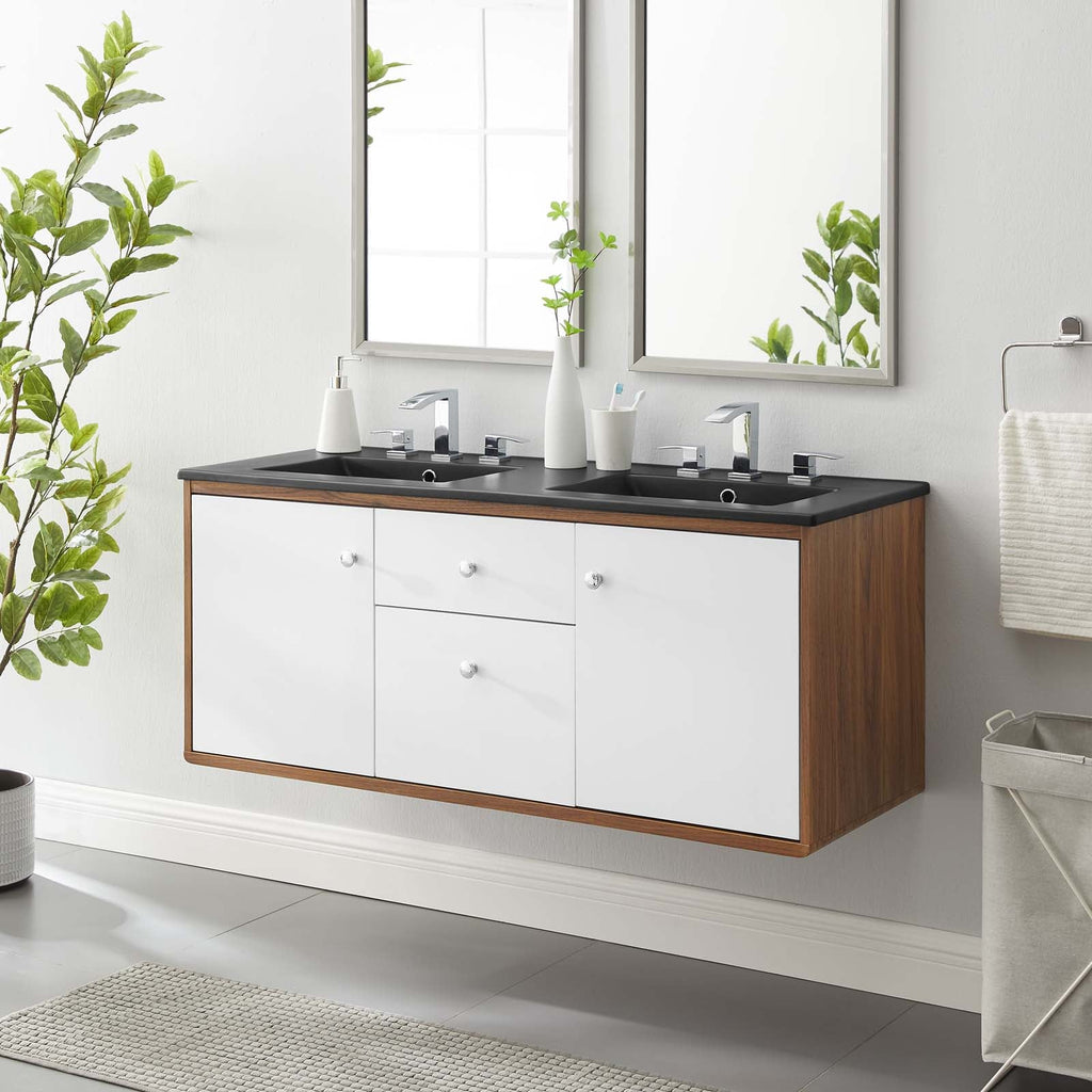 Transmit 48" Wall-Mount Bathroom Vanity by Modway