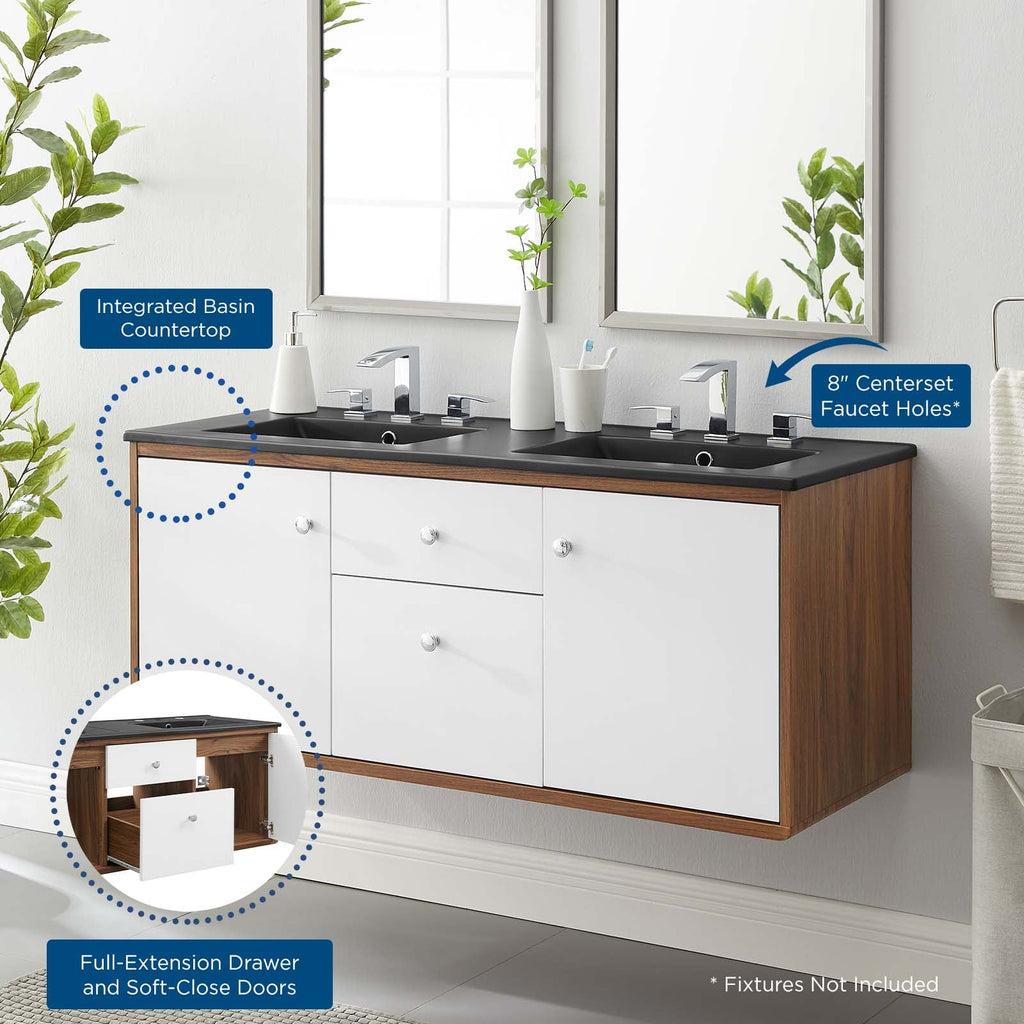 Transmit 48" Wall-Mount Bathroom Vanity by Modway