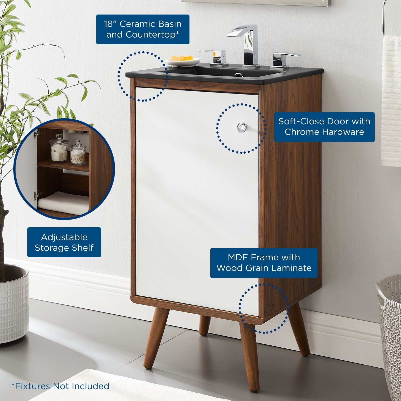 Transmit 18" Bathroom Vanity by Modway