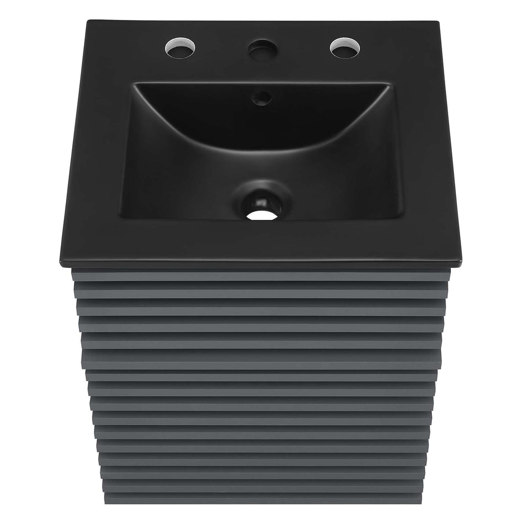 Render 18" Wall-Mount Bathroom Vanity by Modway