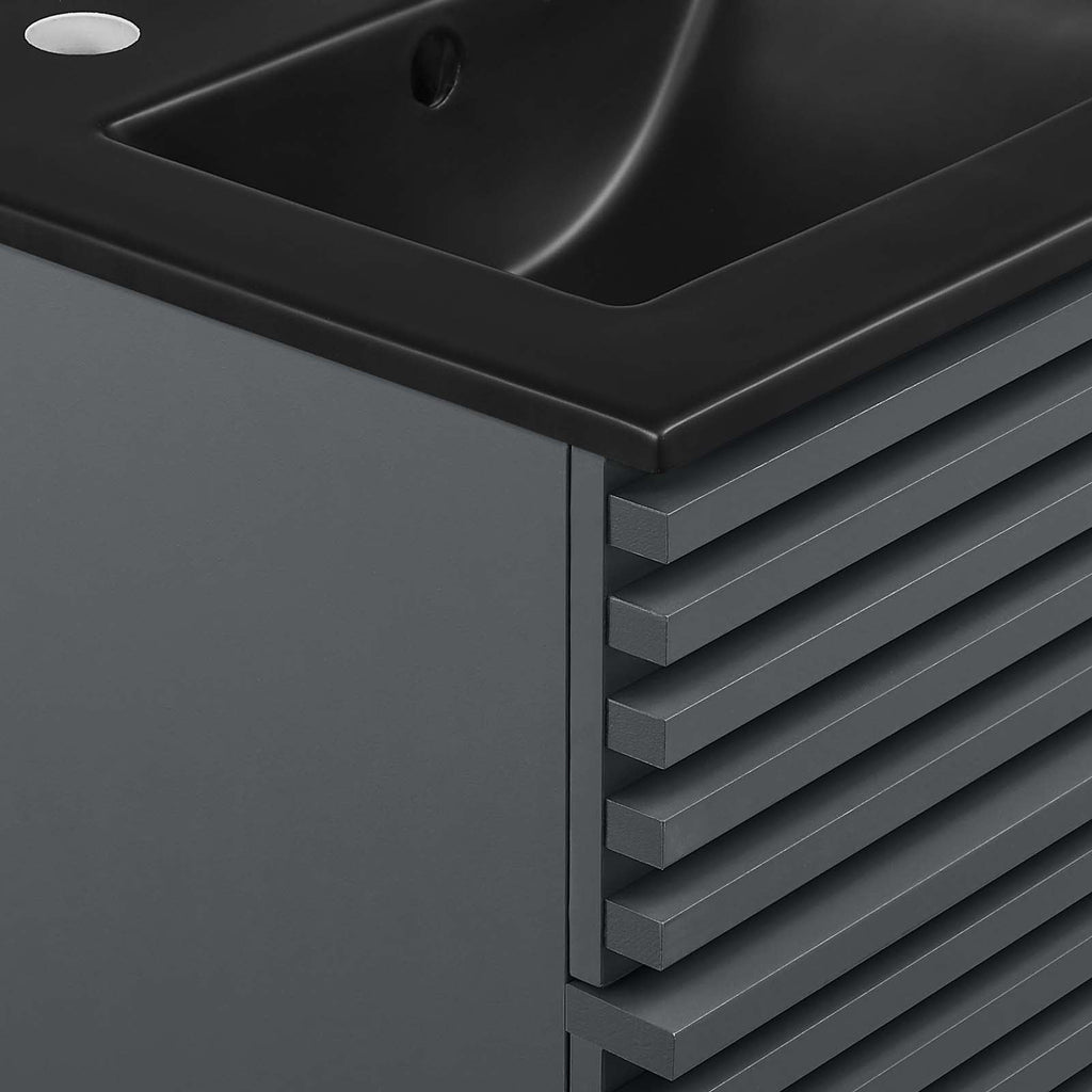 Render 18" Wall-Mount Bathroom Vanity by Modway