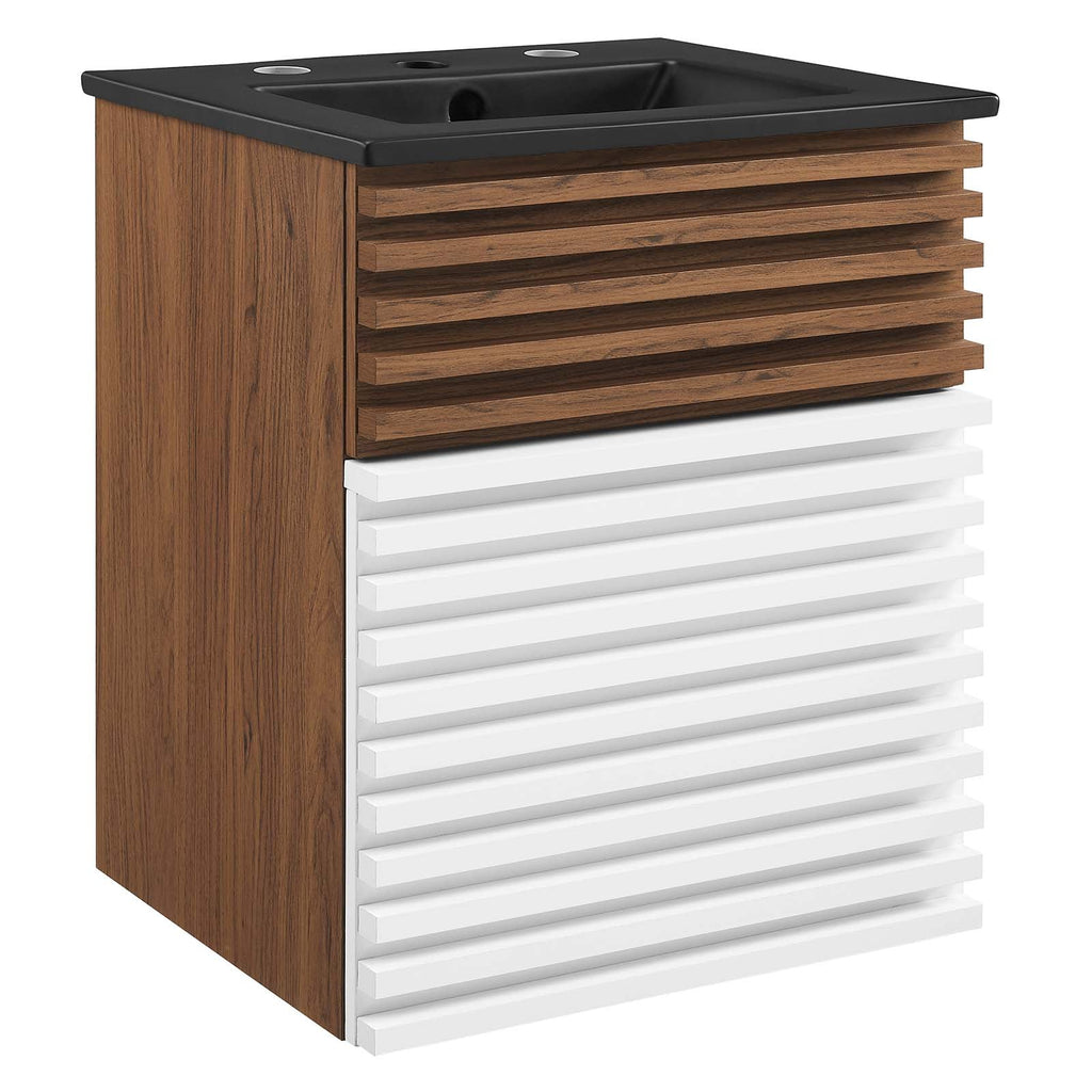 Render 18" Wall-Mount Bathroom Vanity by Modway