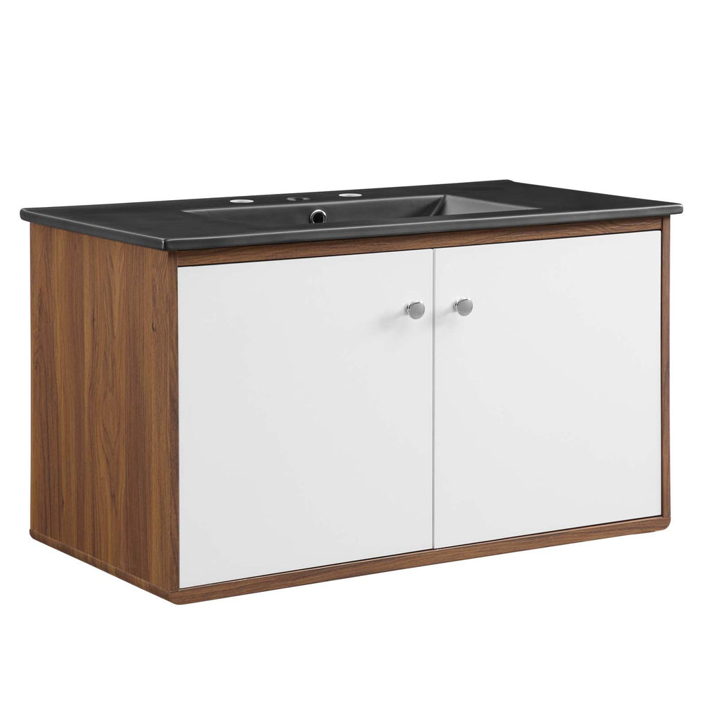 Transmit 36" Wall-Mount Bathroom Vanity by Modway